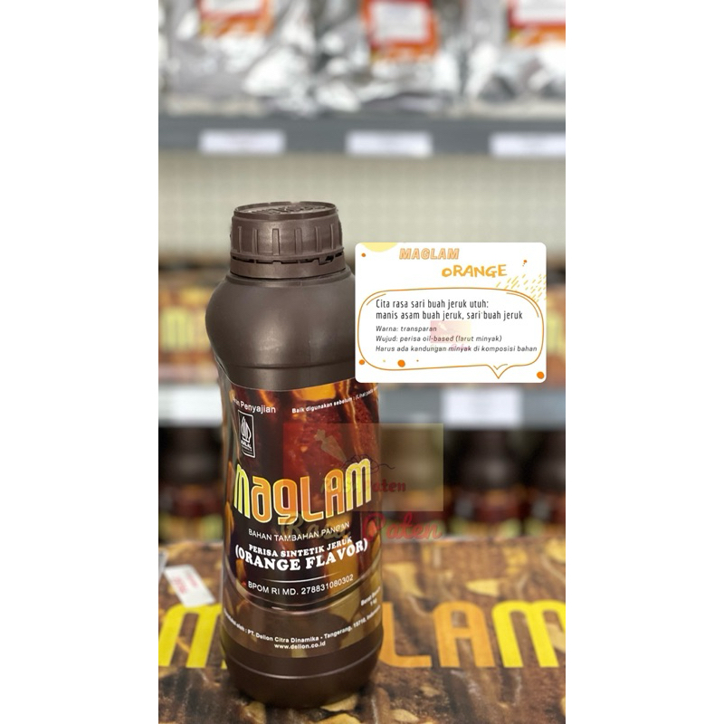 

MAGLAM ORANGE (JERUK) 1 kg Halal Perisa BPOM RI MD