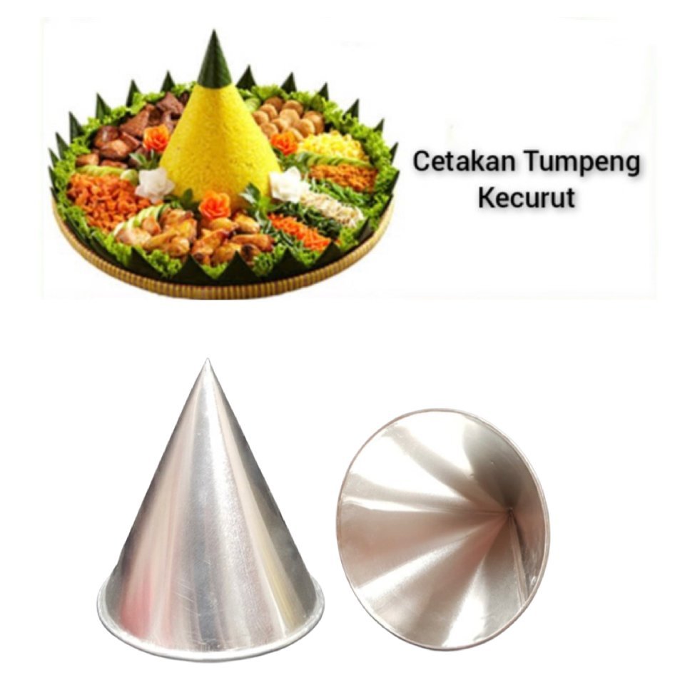 CETAKAN TUMPENG MINI UK 12,10,9 CM BAHAN ALUMUNIUM