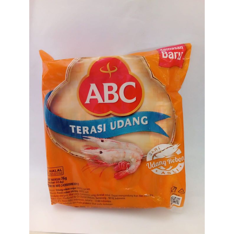 

terasi udang merek AbC kemasan 76gr