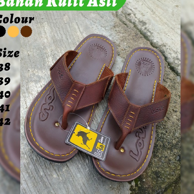 Diskon Belanja  SANDAL PRIA KULIT LOIS ORIGINAL SANDAL JAPIT PRIA