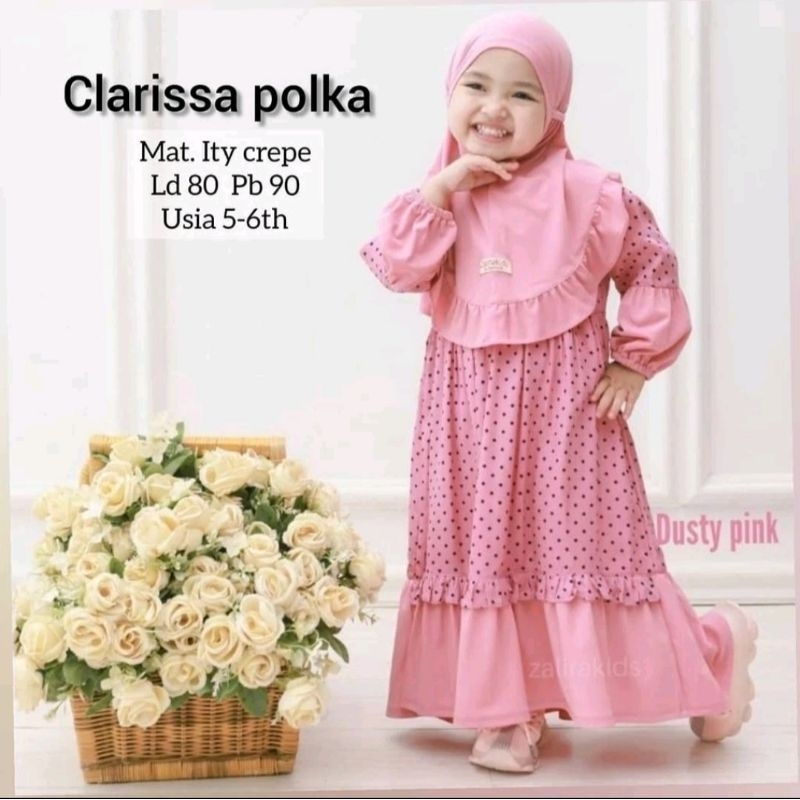 Gamis Anak "Clarissa Polka"