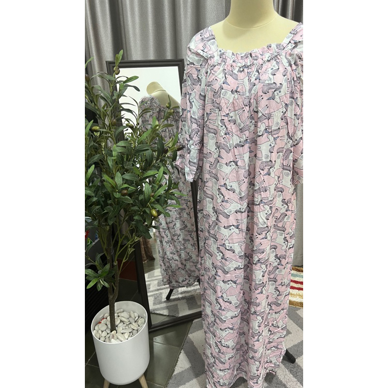 Daster long fuji lengan 3/4