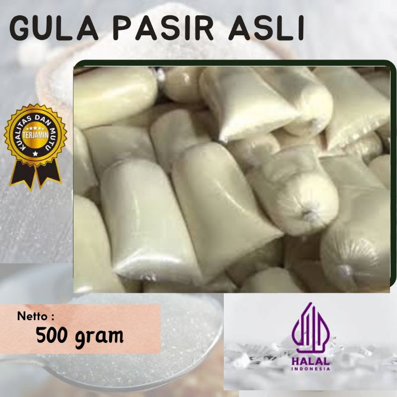 

Gula Pasir Murni | Asli | Murah | 500 gram 1/2 kilogram