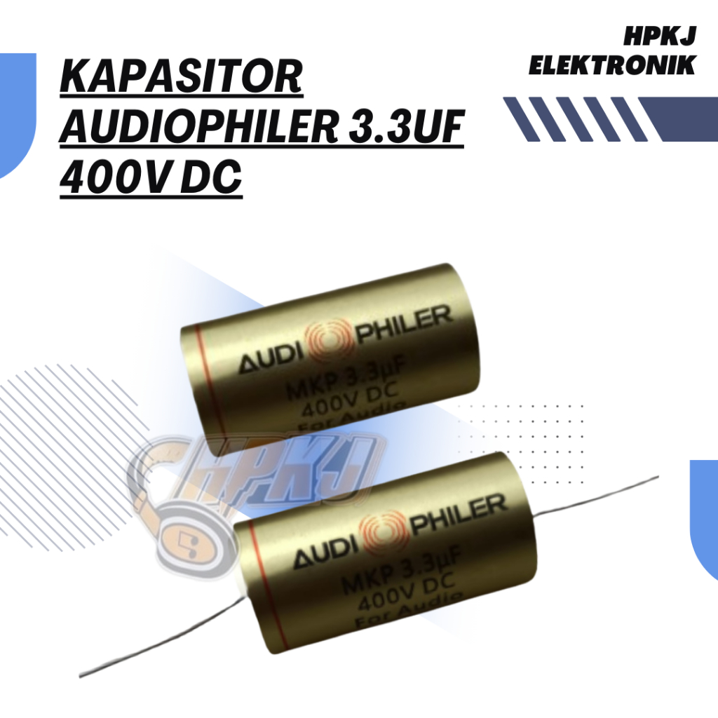 KAPASITOR AUDIOPHILER MKP 3.3 UF 400V DC Kapasitor audiophiler 3.3uf 400v dc