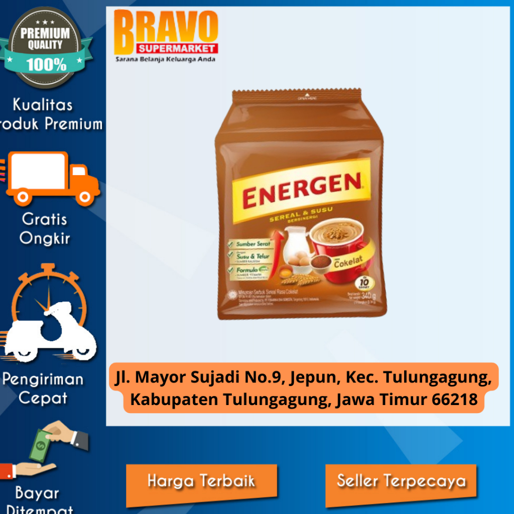 

Bravo Supermarket Tulungagung - Energen Cokelat Pouch