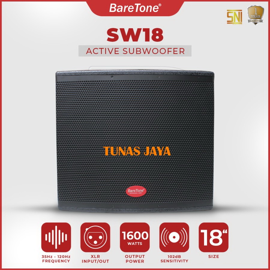 subwoofer 18 inch baretone sw18 sw 18