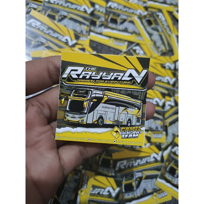 

stiker bus arofah trans V3 asli isi 52 pcs