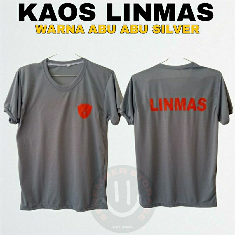 KAOS DALAM LINMAS ABU ABU - KAOS LINMAS ABU ABU SILVER TERBARU