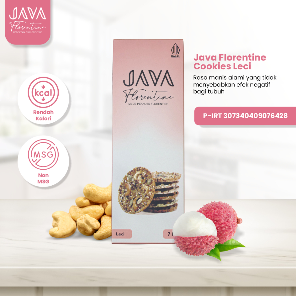 

Java Florentine Cookies Kue Diet Rasa Leci Camilan Sehat Enak Bergizi Biskuit Kering