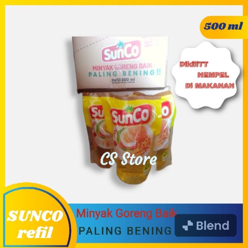 

Minyak Goreng Sunco Refil 500ml paket per 3 pack