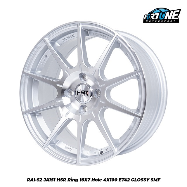 VELG JDM RING 16 HSR RAI-S2 JA151 R16 COCOK AVEO,JAZZ,MOBILIO,FREED