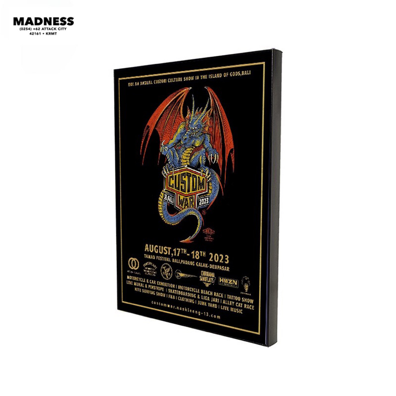 Poster Custom war 2023 + Frame