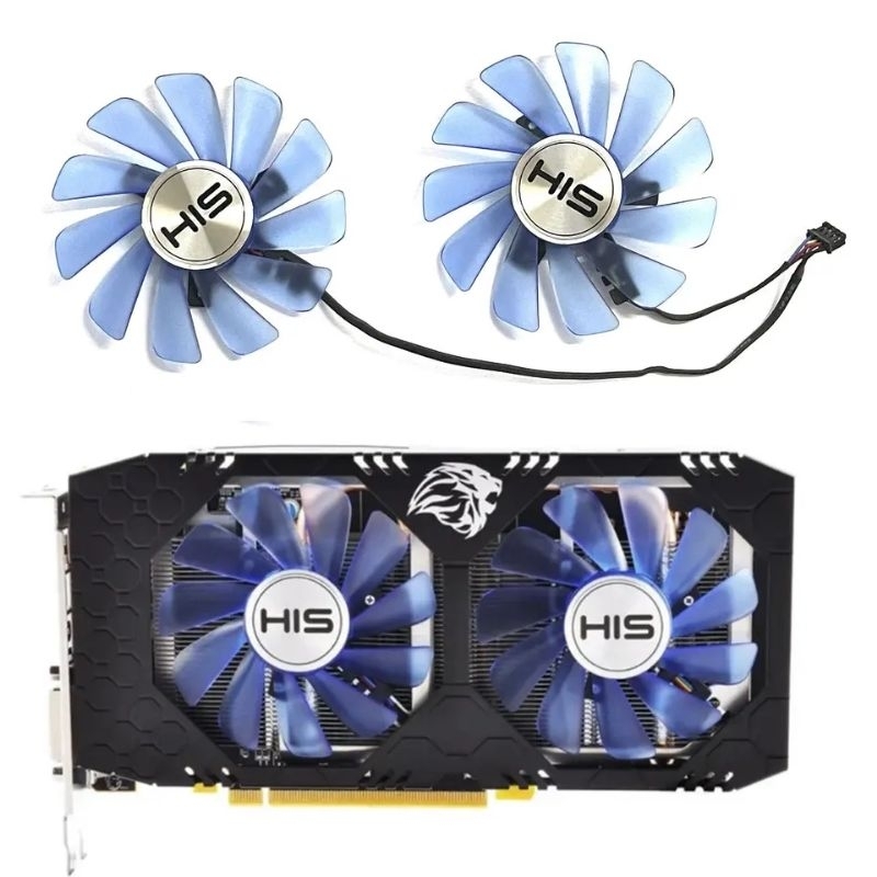 fan Vga HIS RX 580 570 480 470 4gb 8gb ICeQ 85mm 4pin cooling GPU