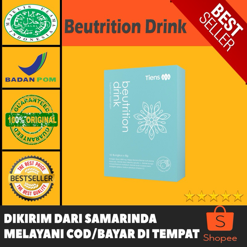 Beutrition Drink Collagen | Minuman Collagen | Pemutih Badan | Vitamin C Alami | Kolagen Alami