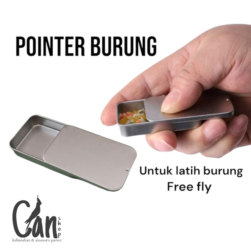 pointer burung atau tempat pakan untuk latih free flay