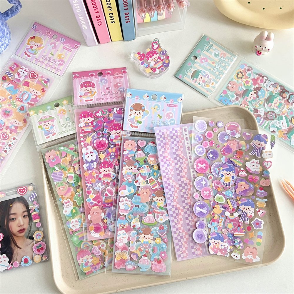 

Sticker Glitter Rainbow Warna Warni Sticker Deco Polcos DIY