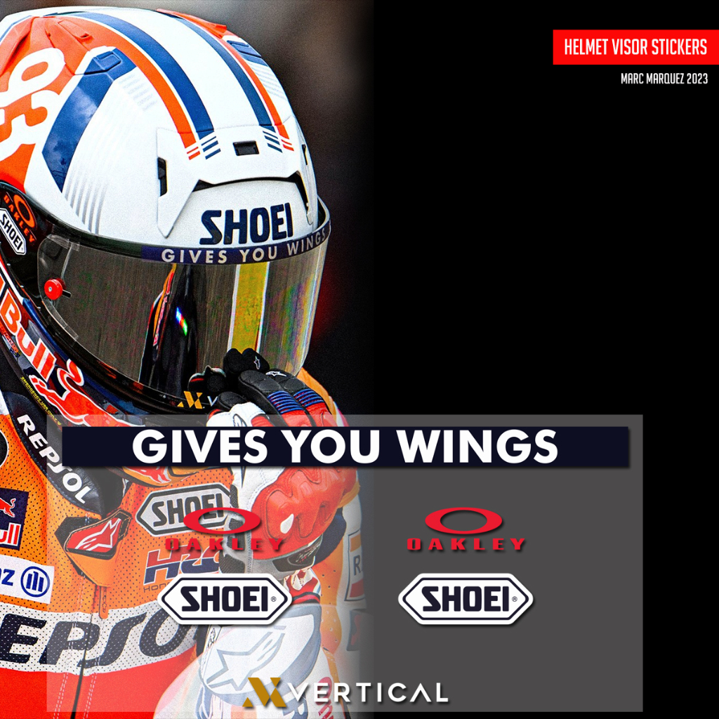 Sticker Stiker Visor Helm MM93 2023