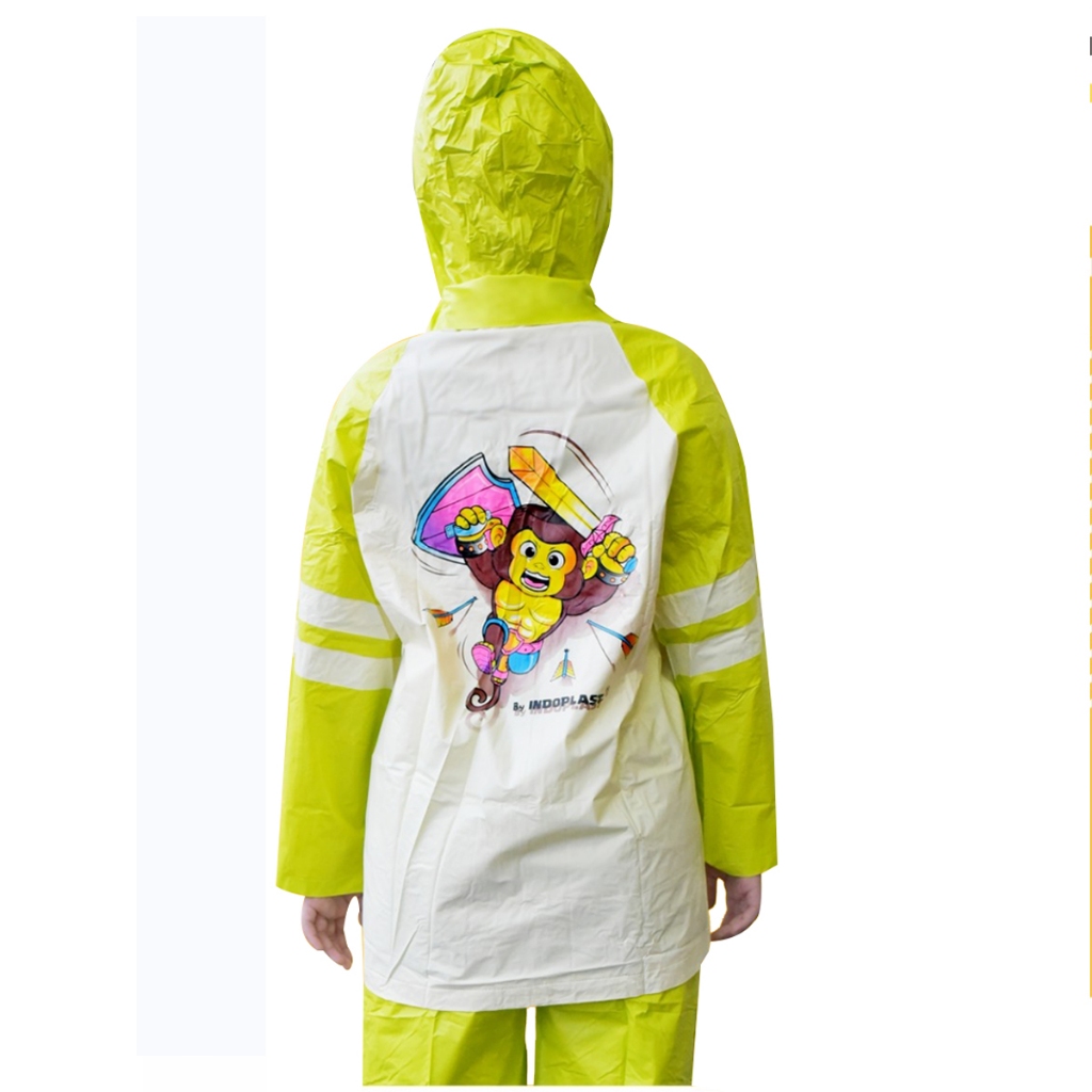 Setelan Jas Hujan Anak Perempuan 8-12 Tahun Mantel Hujan Anak
