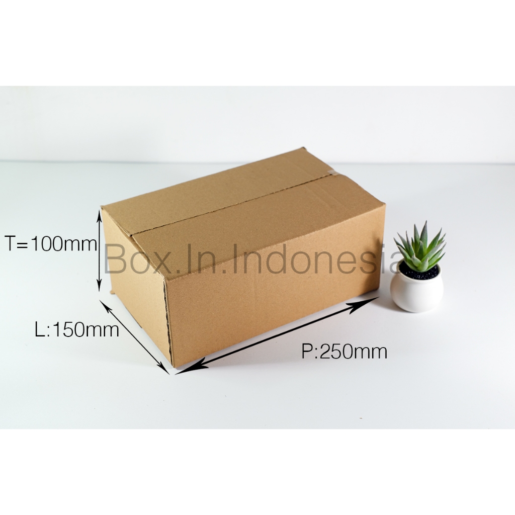 

ECER Kardus Baru 25x15x10 cm Box Dus Coklat Packing Polos