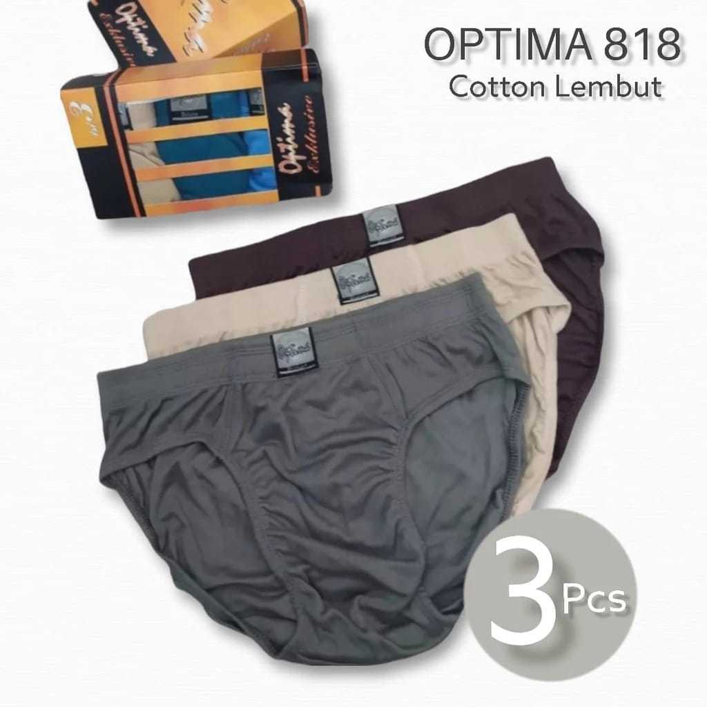 CD / Celana Dalam Pria Optima 818 Kuning [3pcs]