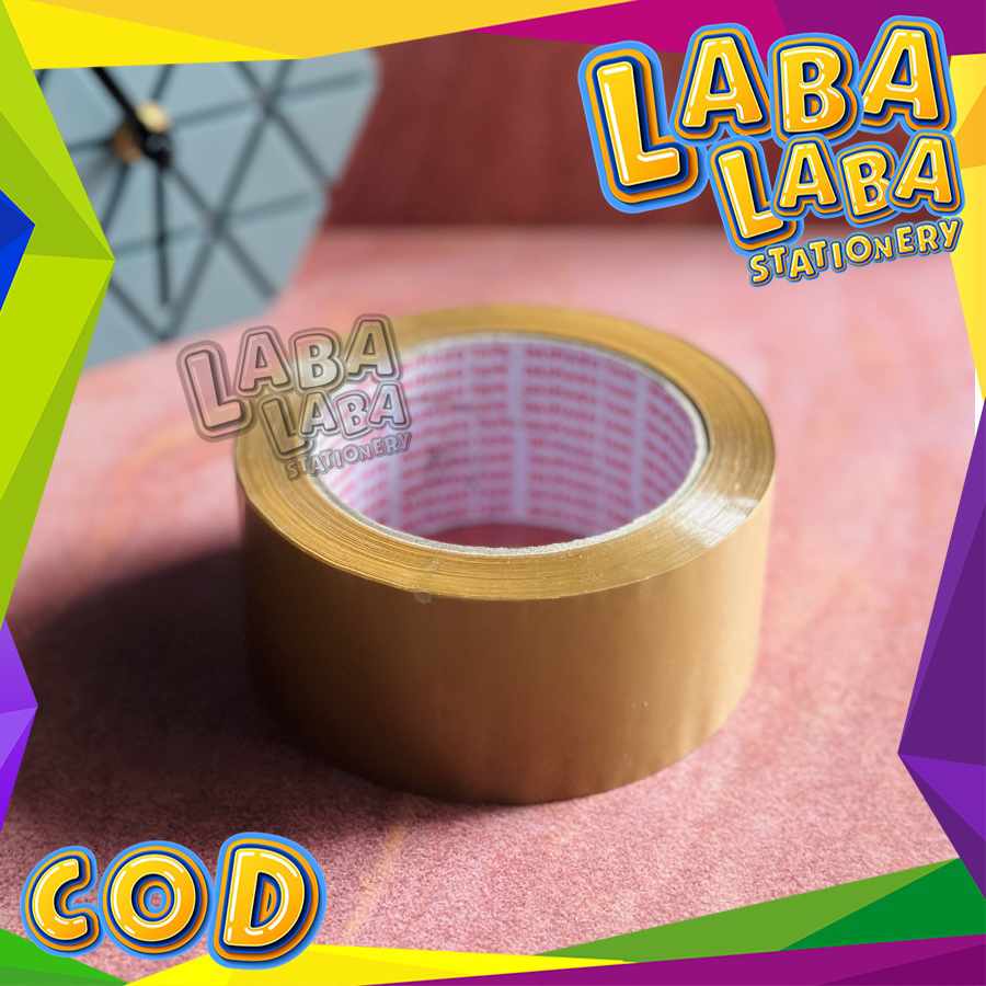 

LabaLabaStationery Lakban DAIMARU TAPE Coklat 2 inch x 90 Yard