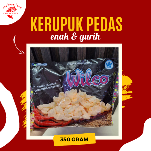 

Kerupuk/Krupuk Pedas Wilco Mentah Langsung Goreng 350gram