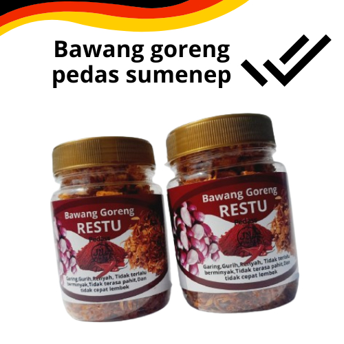 

Restu Bawang Goreng Pedas Gurih Garing murah Original