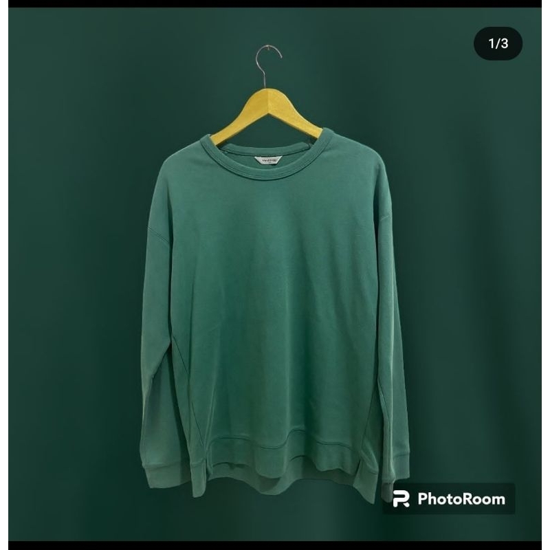 CREWNECK UNISEX / POLOS HIJAU BOTOL