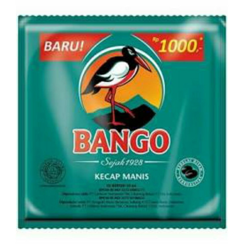 

BANGO kecap manis 20ml 1 renceng isi 12 sachet