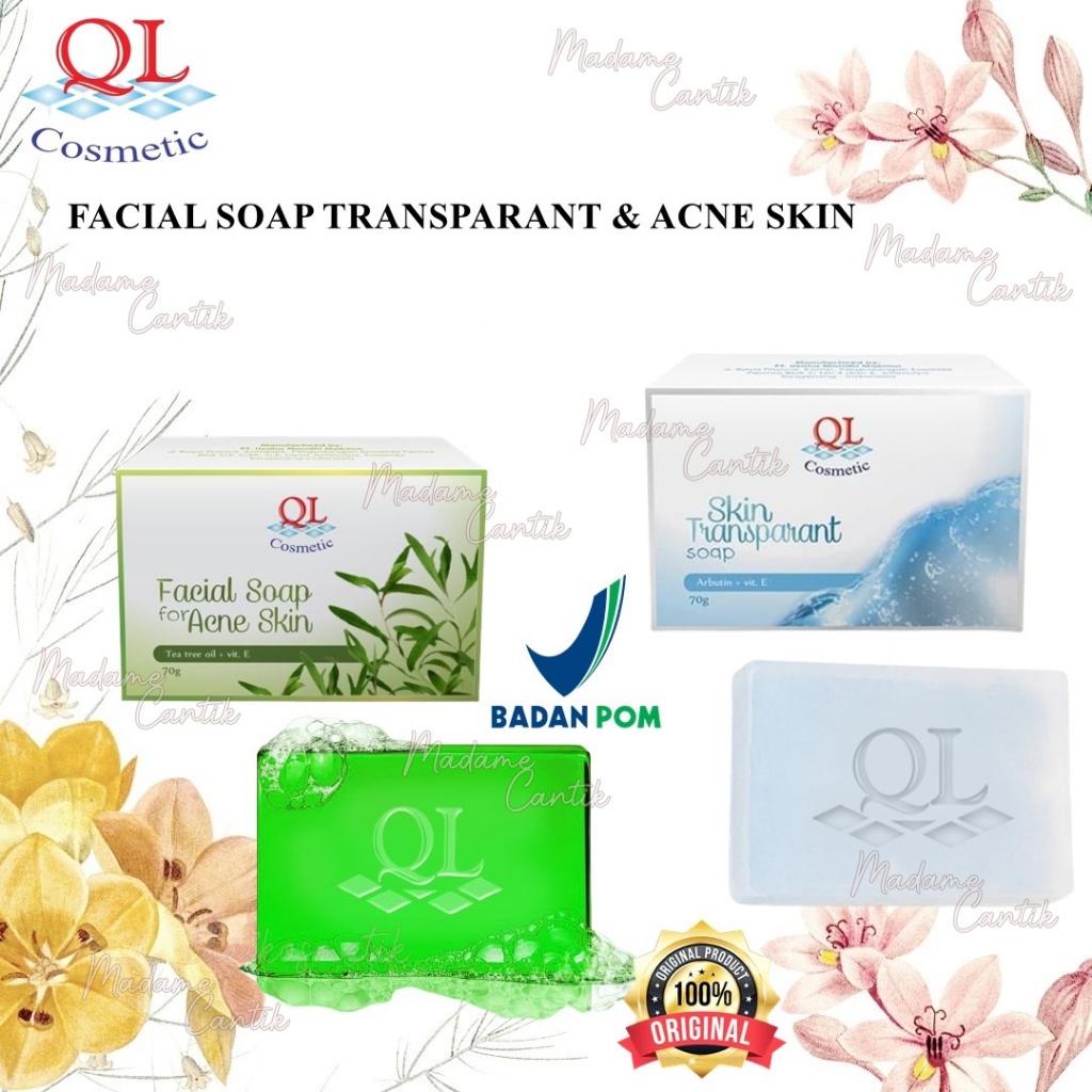 ✿ MADAME ✿ QL FACIAL SOAP FOR ACNE SKIN BRIGHTENING SOAP SABUN PEMUTIH