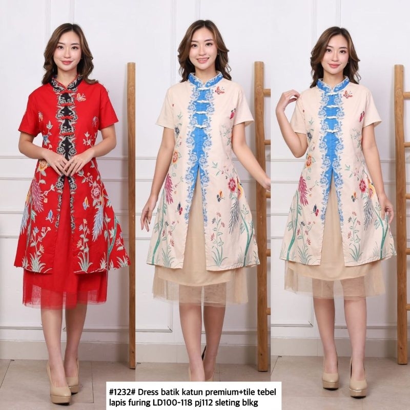 1232 dress batik shanghai tile