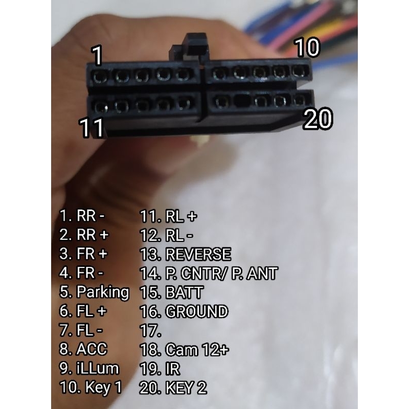Soket Head Unit tape Mobil