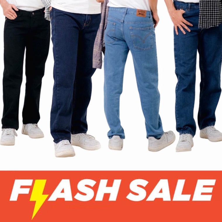 Lariz trxZz6Z Celana jeans standar  jeans reguler pria  basic Celana panjang  Pasar celana murah  to