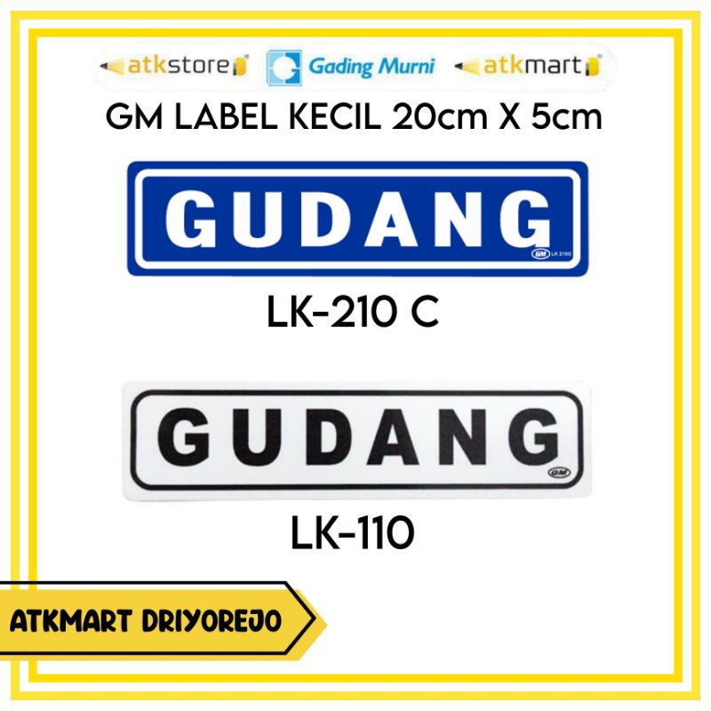 

GM LABEL KECIL GUDANG - PAPAN PENANDA - PAPAN PETUNJUK