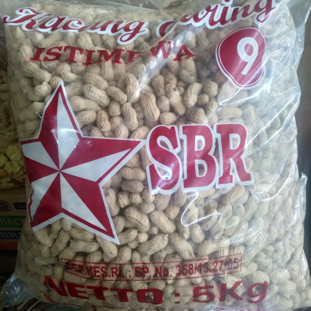 

KACANG KULIT/KACANG GARING MERK SBR 1 KG