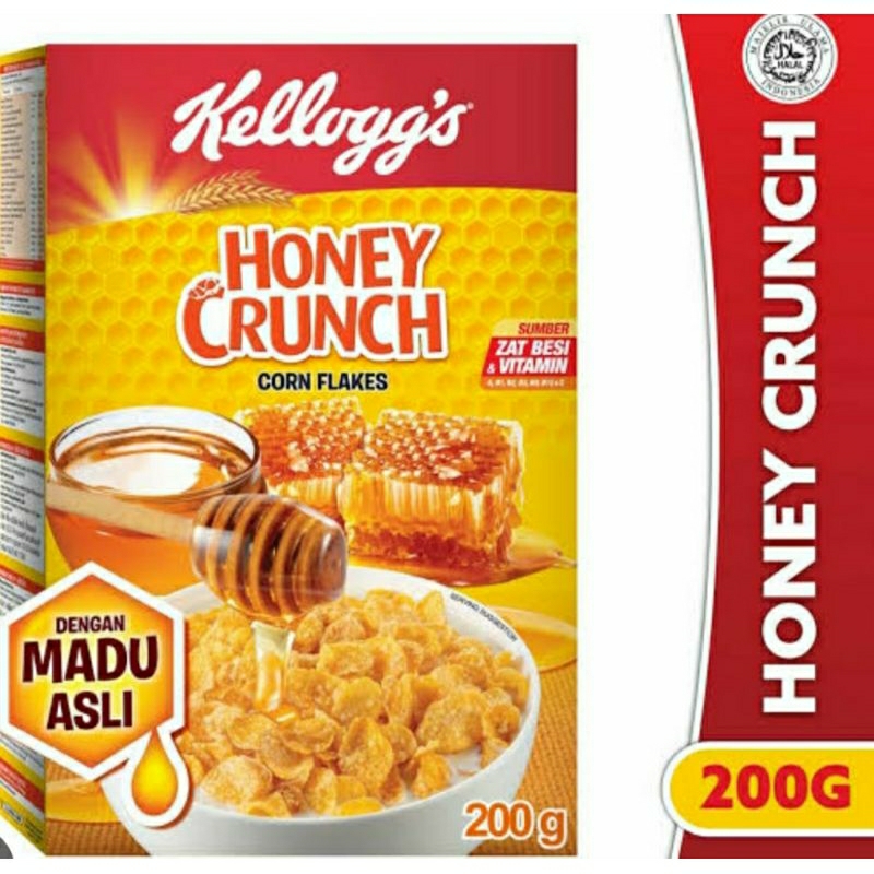 

kelloggs honey crunch corn flakes dengan madu asli