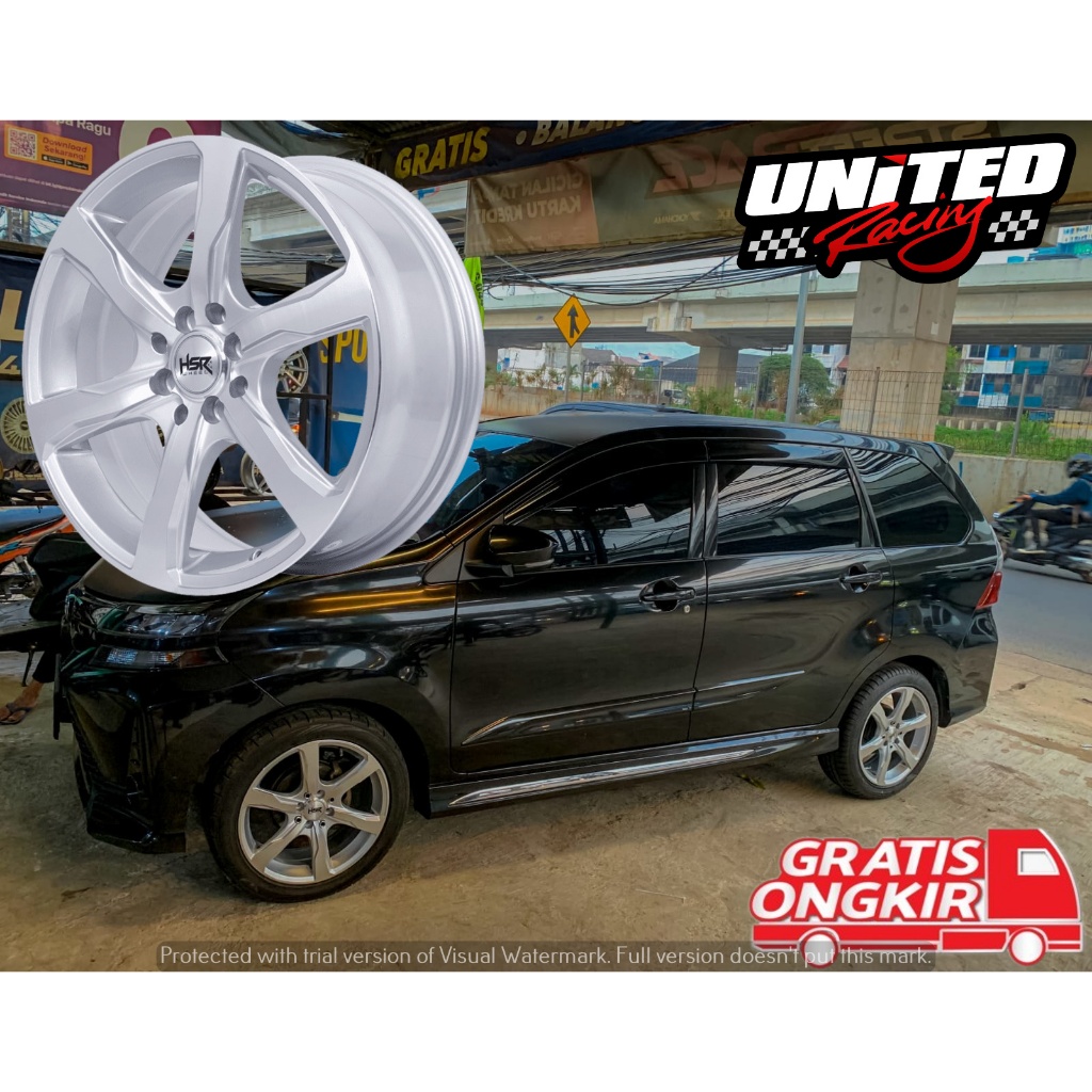 VELG MOBIL AVANZA RING 17 SILVER HSR TULEHU R17 LEBAR 7 PELEK PALANG RING17