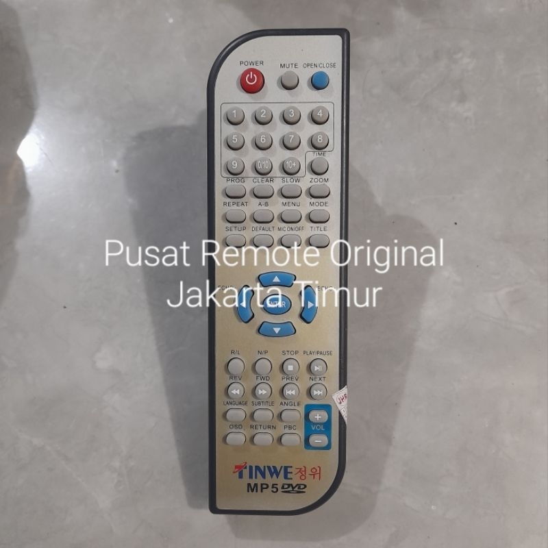 REMOTE REMOT DVD PLAYER TINWE MP5 ORIGINAL