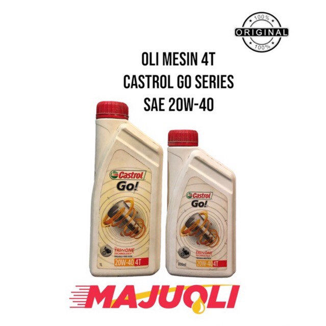 Oli mesin oli motor bebek 4T Castrol Go 20W-40