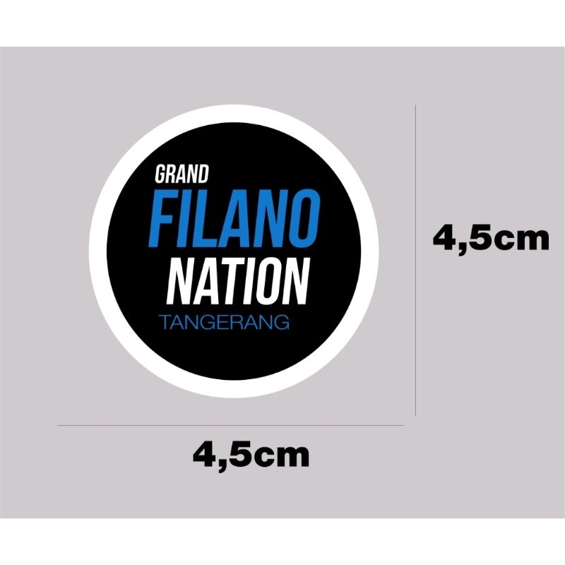 

Stiker Vinyl digital waterproof Grand Filano Nation | Stiker Vinyl custom