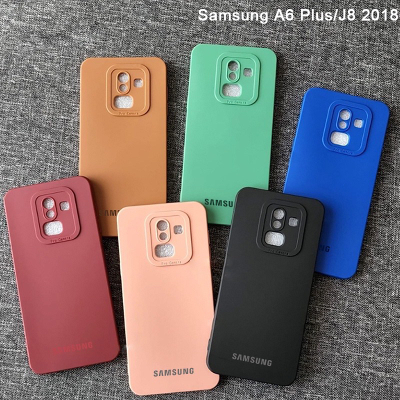 SoftCamera Case Samsung A6 Plus / J8 2018 / Case Warna Warni TPU