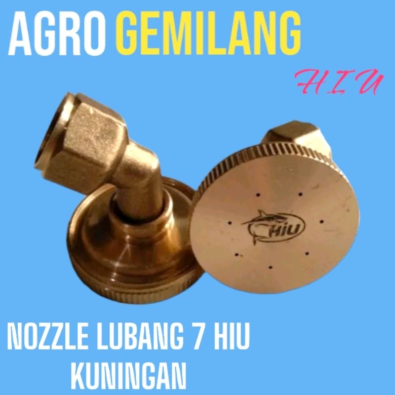 Spuyer Hiu Lubang 7 Kuningan / Nozzle Lubang 7 Hiu Kabut / Nozzle Hiu Lubang 7 Kuningan Kabut