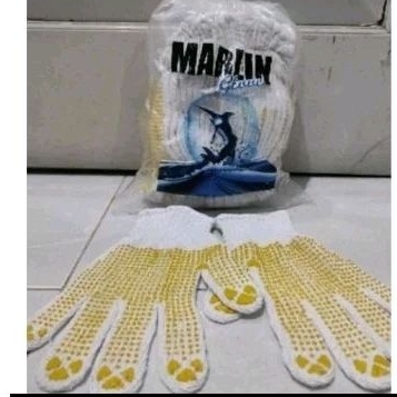 Sarung tangan bintik kuning sarung tangan polkadot