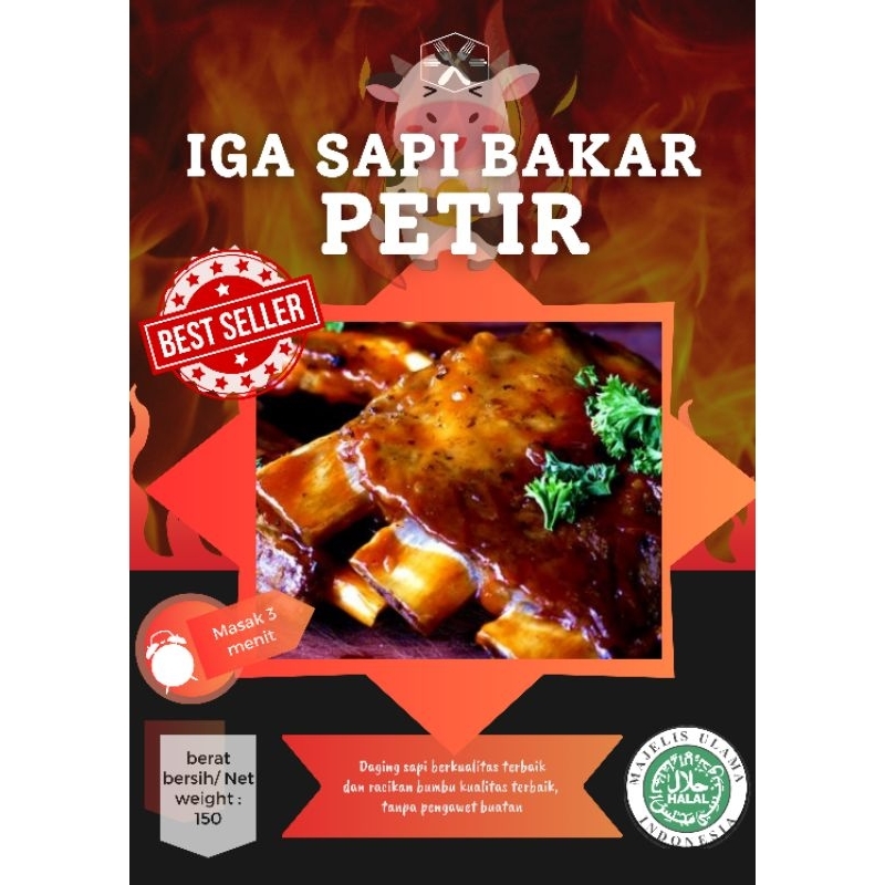 

oseng daging sapi , Iga sapi bakar