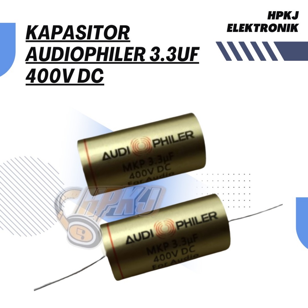 KAPASITOR AUDIOPHILER MKP 3.3 UF 400V DC Kapasitor audiophiler 3.3uf 400v dc