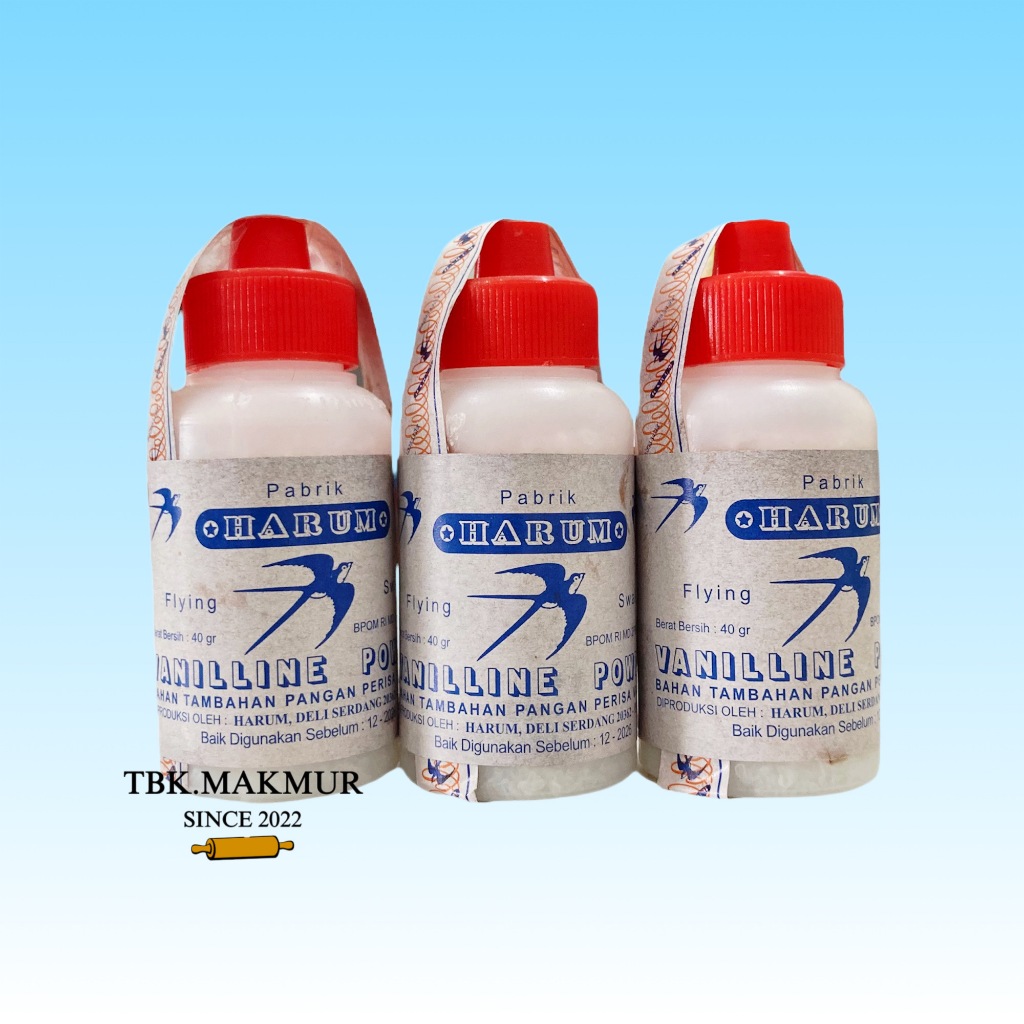 

Harum Vanilline Powder Flying Swallow 40 Gr