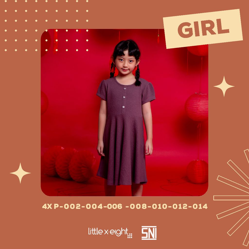 Little X eight Girl Kehlani Dress - Dress Anak Perempuan
