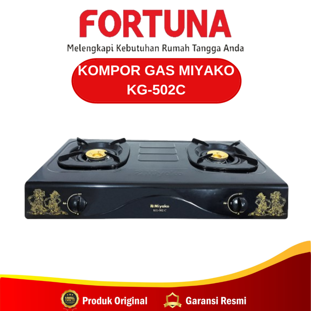 Miyako Kompor Gas KG-502C / Kompor Gas 2 Tungku Miyako