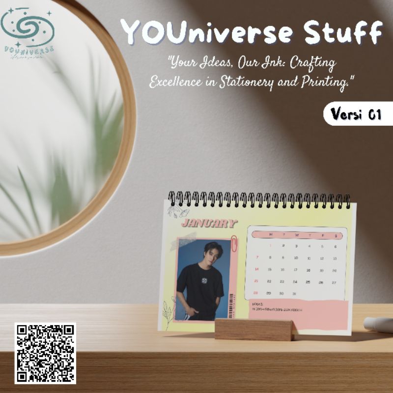

Gemini Fourth GemFourth Kalender Meja 2024/2025/ Desk Calendar 2024 Thai Actors version A5 Murah