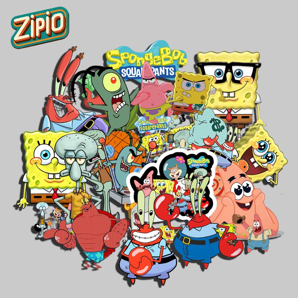 

Stiker Aesthetic SpongeBob SquarePants | 25 pcs